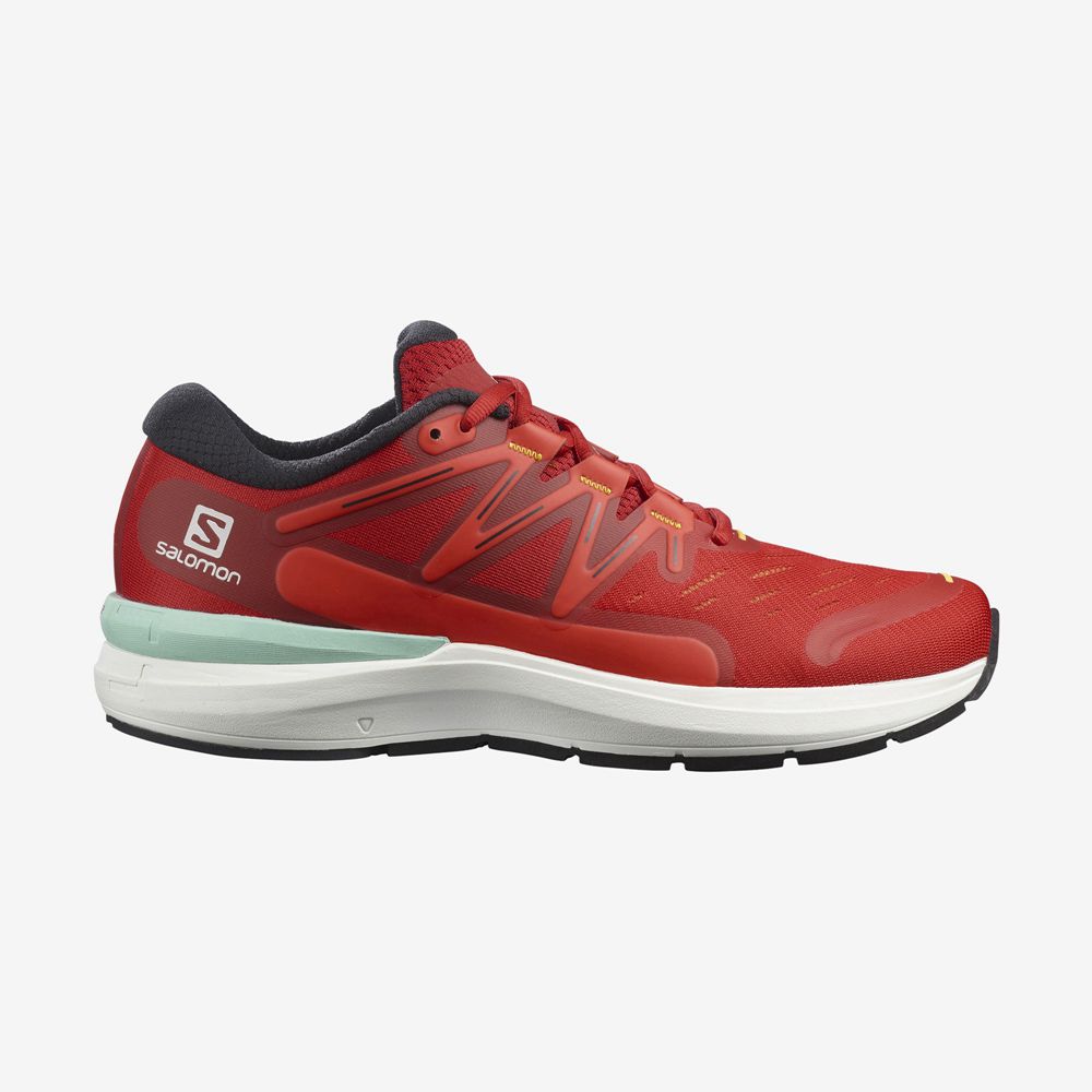 Chaussure Running Route Salomon Homme Rouge - Salomon SONIC 4 CONFIDENCE - France (4279-LQBVA)